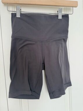 TNA Women's High-Waist Bike Shorts - Charcoal Gray